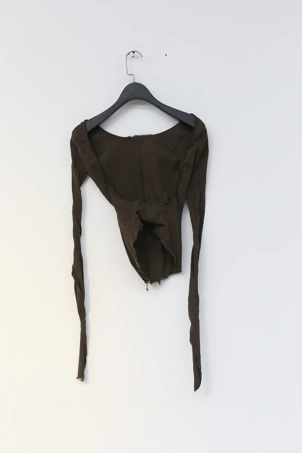 marc le bihan 26907 open back stretch top bronze